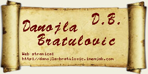 Danojla Bratulović vizit kartica